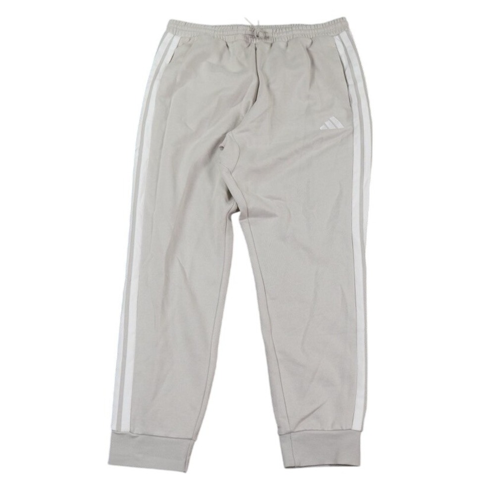 Adidas Jogger Pants Mens XL Wonder Alumina White Regular Fit Fleece Logo JE6317